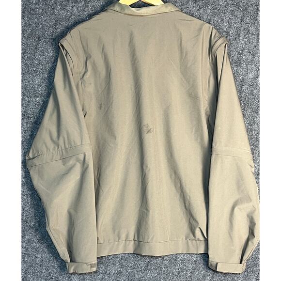 Walter Hagen Windbreaker 3 Way Convertible Jacket Vest Polyester Taupe‎ Mens L - Picture 8 of 14